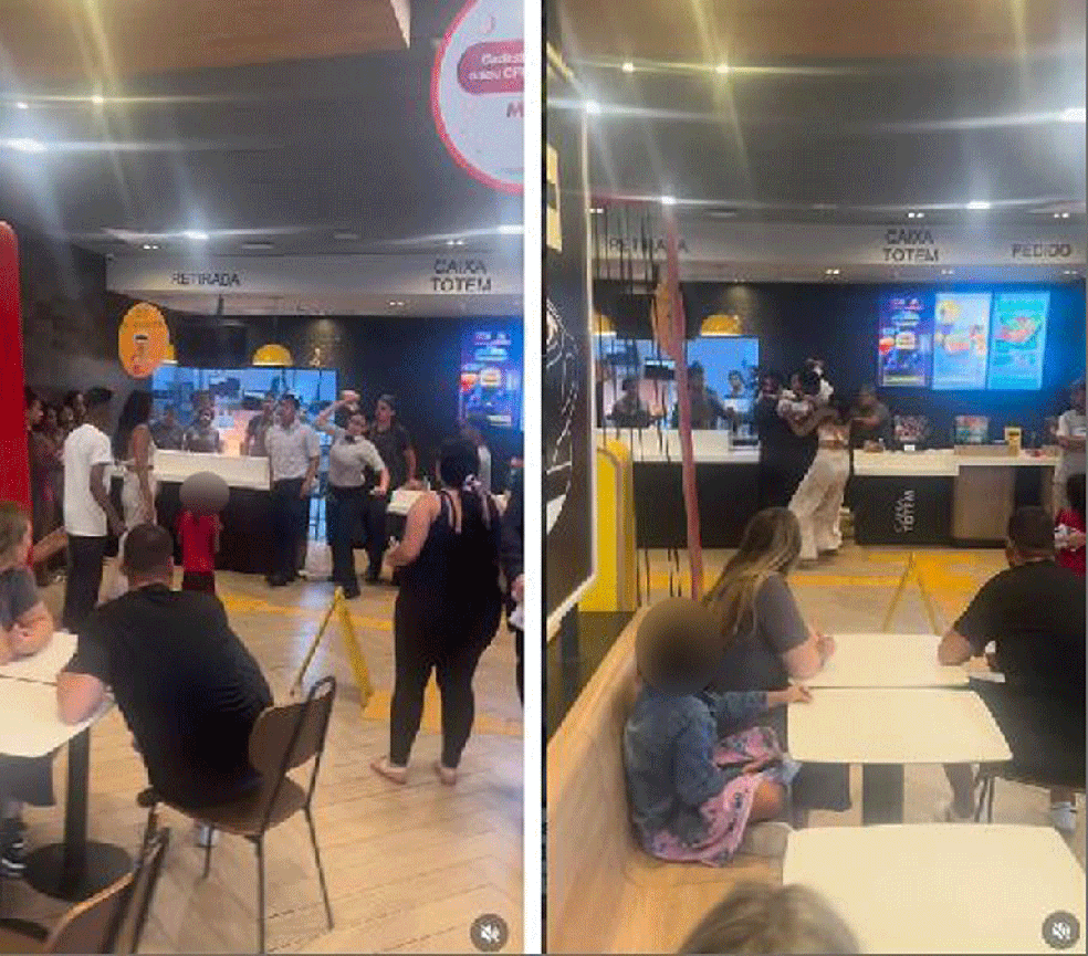 Discussão entre clientes e funcionários do McDonald’s termina em agressões em SP