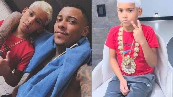 “Clone do pai”: MC Poze reconhece filho de 7 anos que virou influenciador