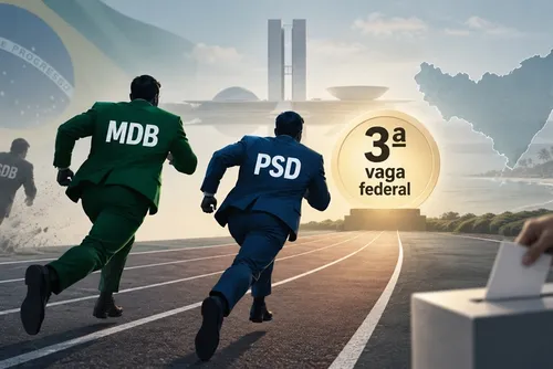 MDB e PSD brigam pela terceira vaga de federal; PSDB pode ficar fora