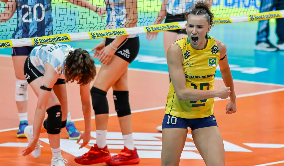 Brasil bate Argentina no vôlei e garante vaga nas Olimpíadas de 2028