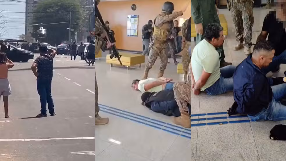 Dois homens são presos após manterem funcionários de banco reféns