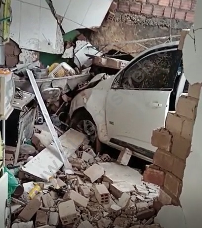 Motorista sofre mal súbito e invade residência no interior de Alagoas