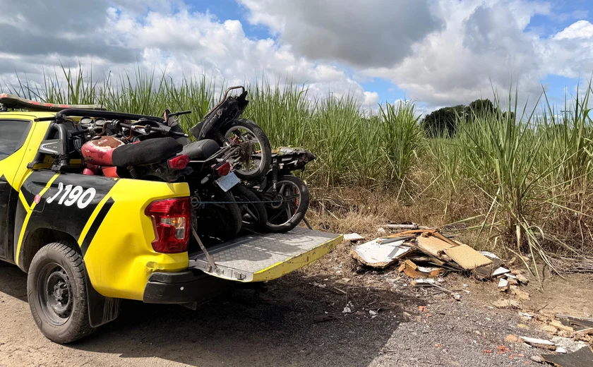 PM recupera motos roubadas e apreende veículo com motor adulterado em Maceió