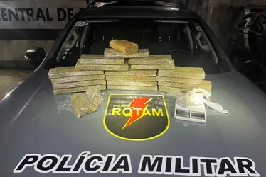 PM apreende mais de 14 quilos de drogas e prende mulher em flagrante na Levada