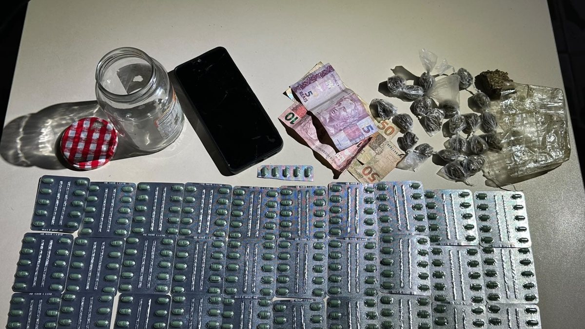 Mulher é baleada no rosto e no tórax e leva PM à apreensão de drogas