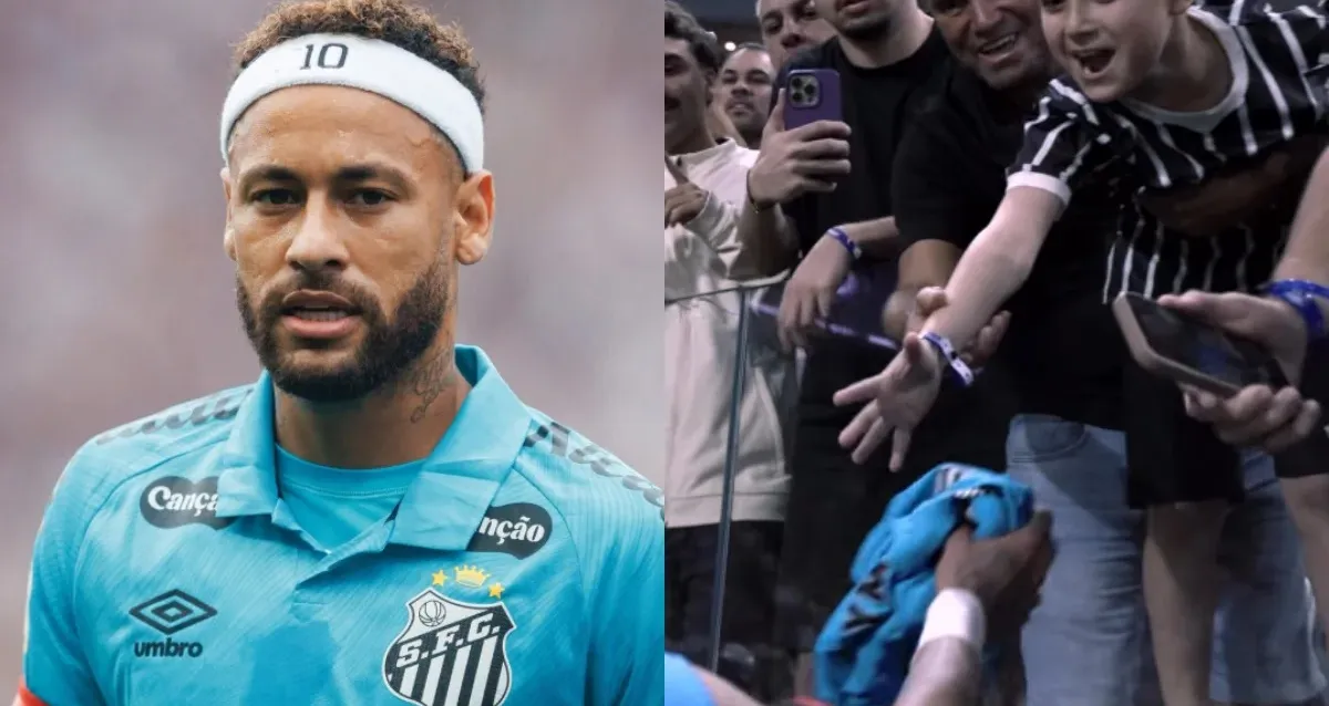 Menino ganha camisa de Neymar, é hostilizado e deixa Arena escoltado