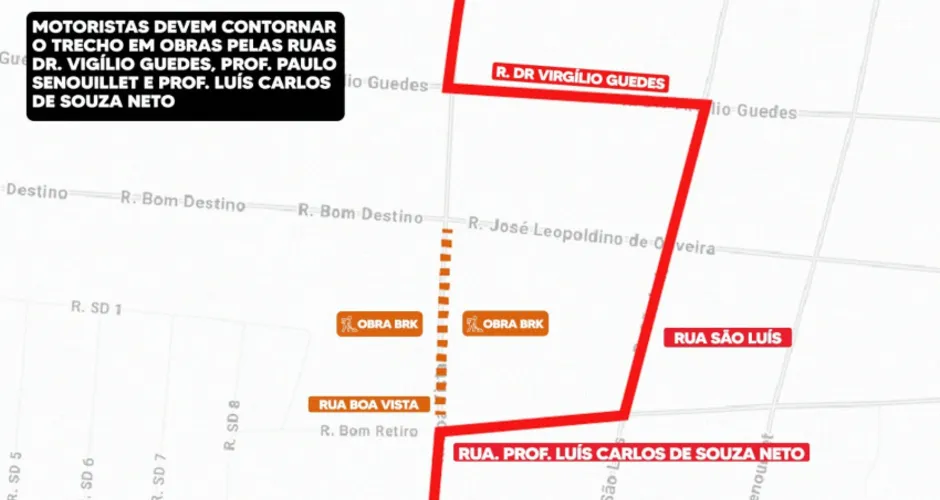 Rua Cabo Reis, em Maceió, será interditada para obra emergencial