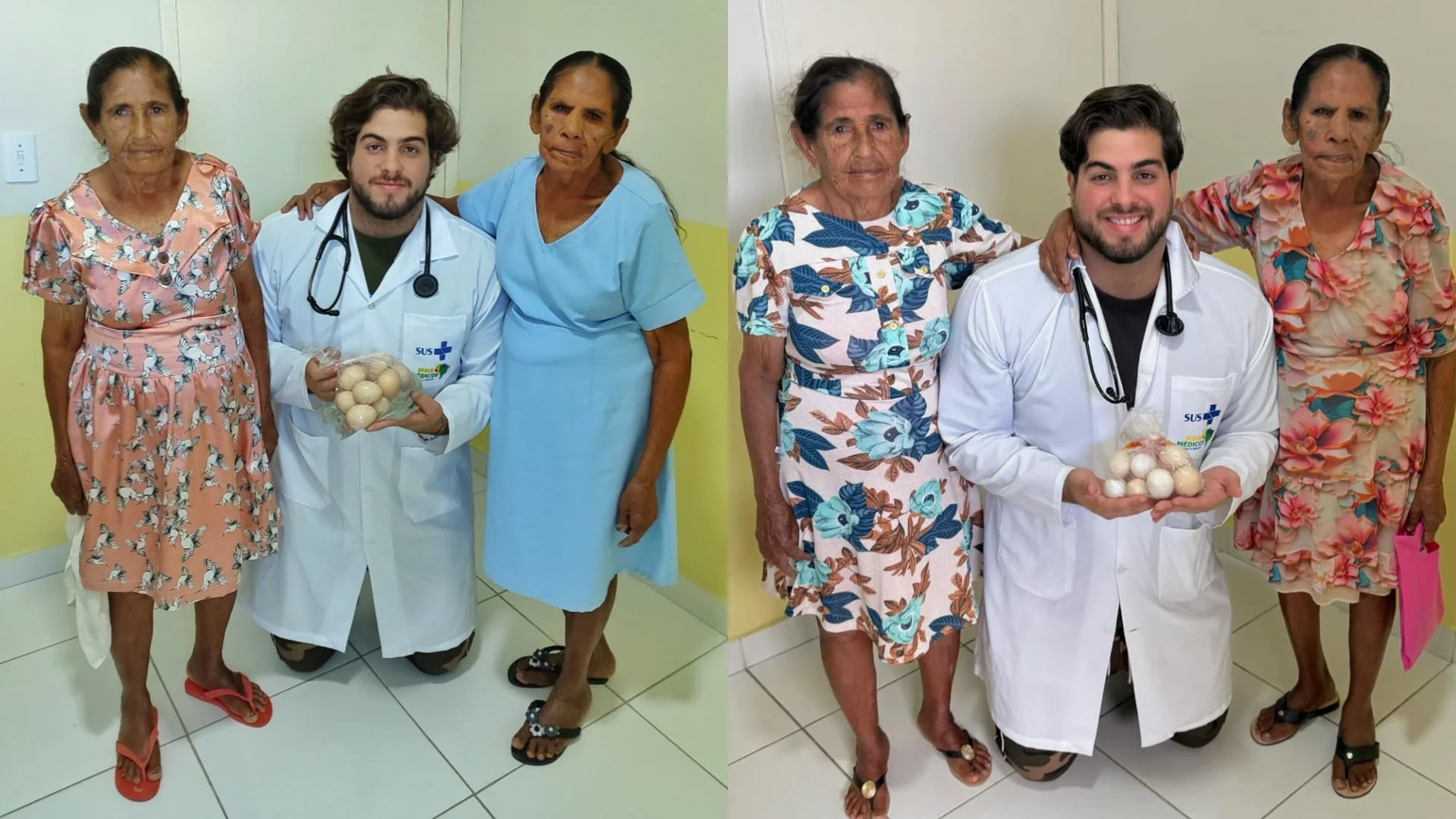 No sertão de Alagoas, idosas presenteiam médico com ovos como forma de agradecimento