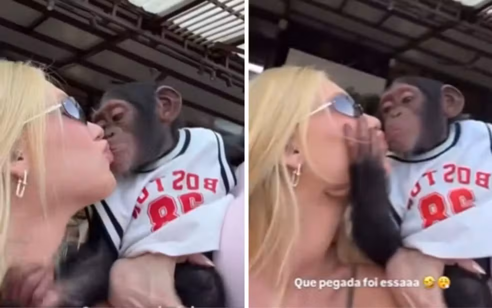 Virginia se pronuncia sobre acusações de racismo após beijar macaco