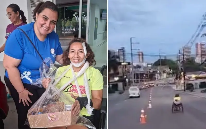Paratleta é atropelada por motorista embriagado durante prova em Manaus