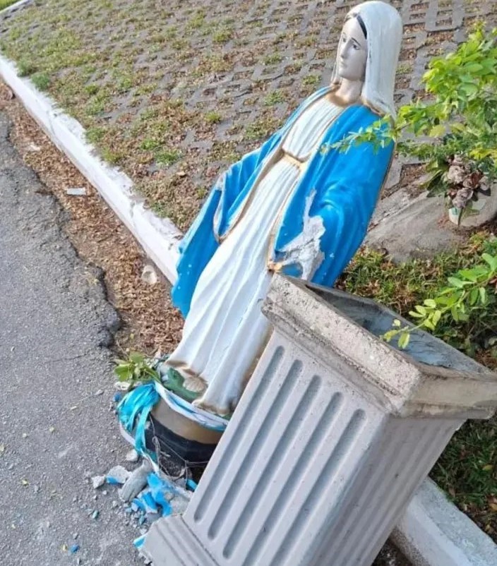 Paróquia da Jatiúca repudia vandalismo contra imagem de Nossa Senhora
