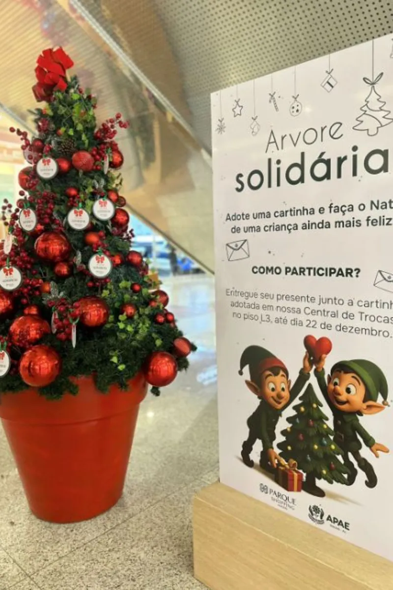Árvore Solidária do Parque Shopping Maceió é aberta em parceria com a APAE