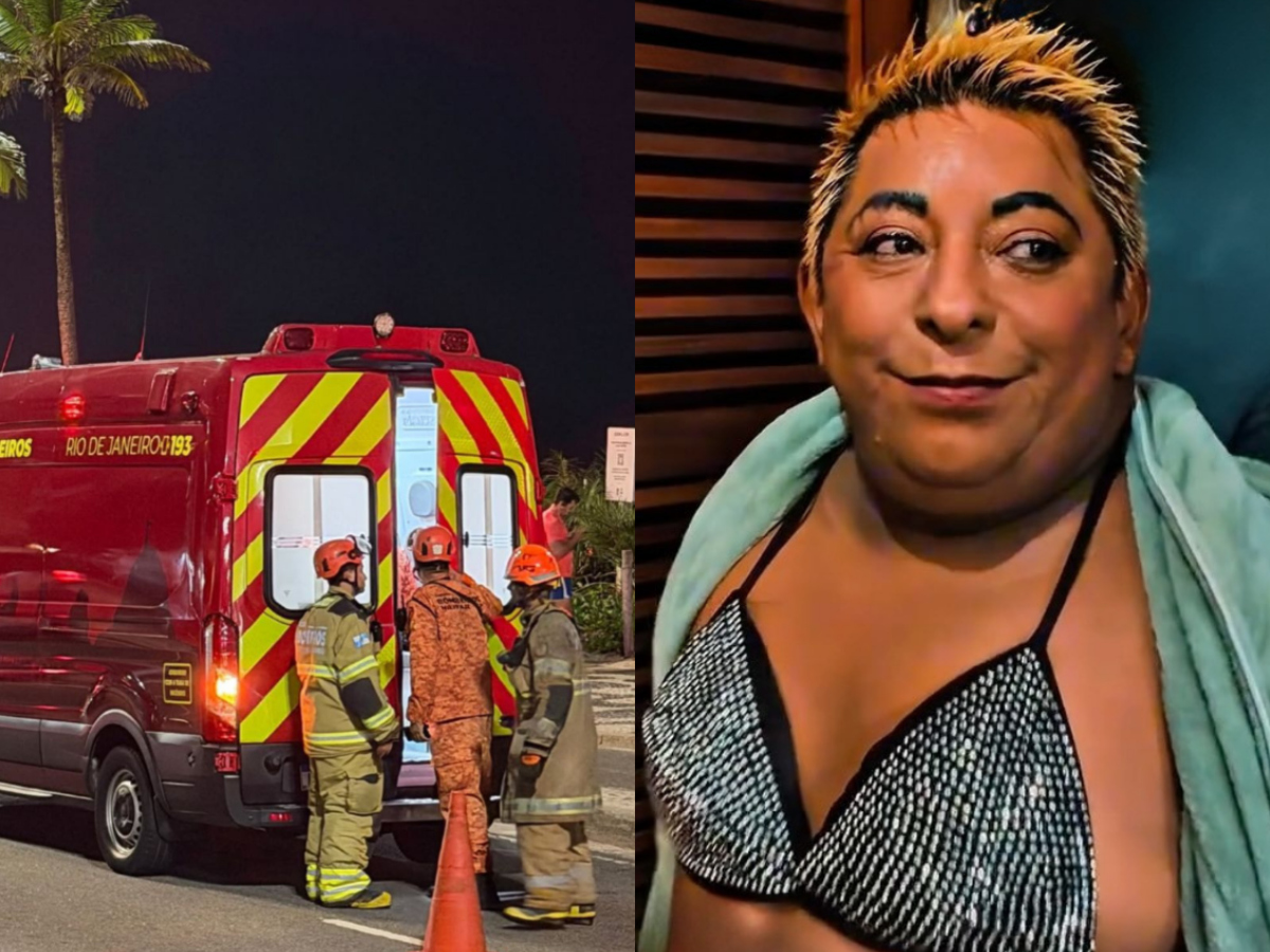 Patixa Teló sofre acidente no Rio e recebe atendimento em ambulância