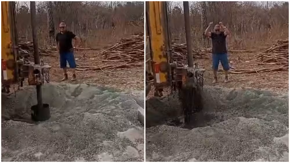 Agricultor que buscava água pode ter encontrado petróleo no Ceará