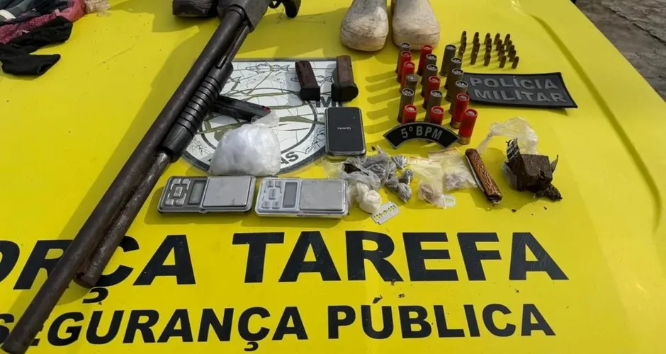 PM apreende drogas e armas em operações realizadas em cidades de AL