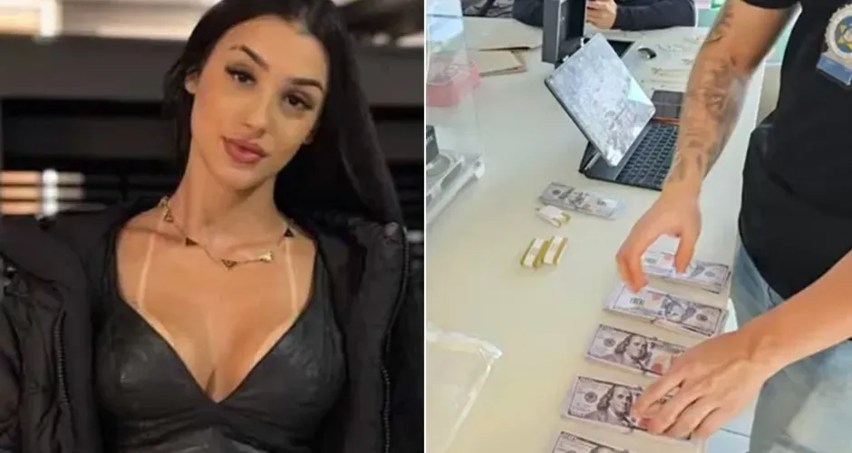 Polícia encontra US$ 40 mil falsos na casa da influenciadora Bia Miranda
