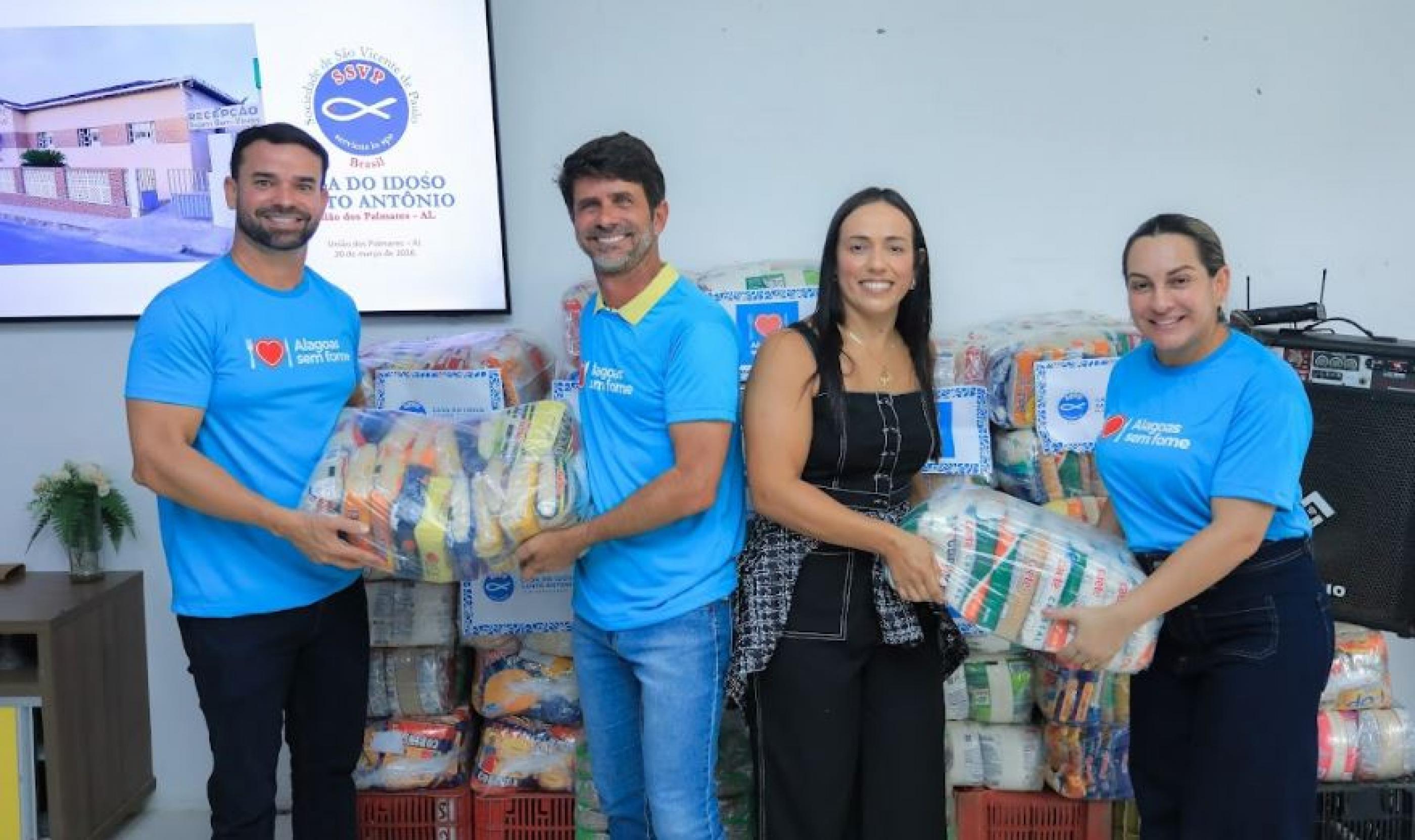 Programa Alagoas Sem Fome realiza 101ª entrega de alimentos em União dos Palmares