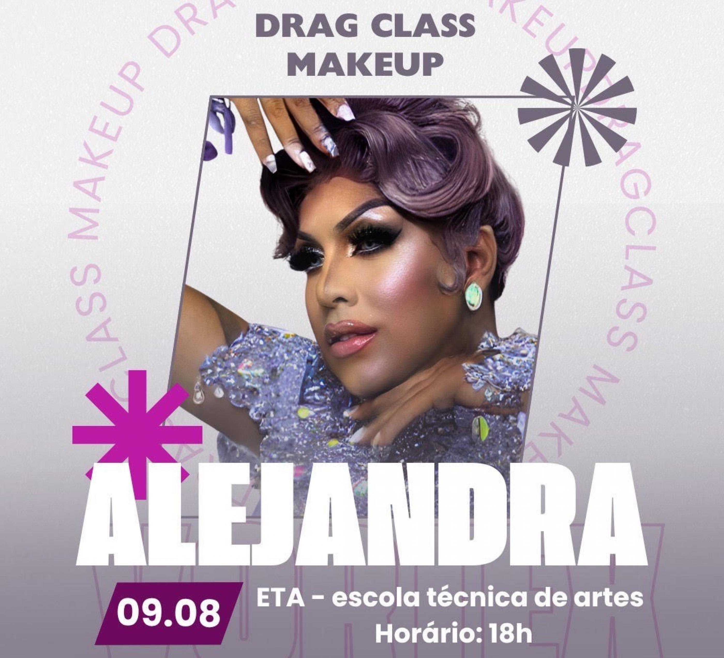 Projeto Dragclass Makeup oferece formação gratuita para iniciantes e entusiastas da arte Drag