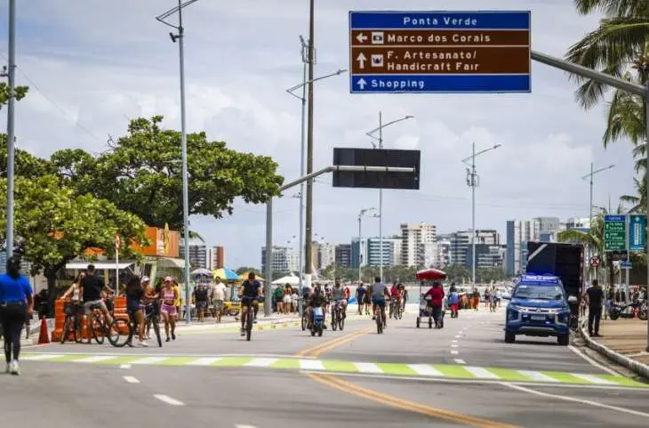 Orla Aberta amplia horário e reforça turismo e lazer em Maceió