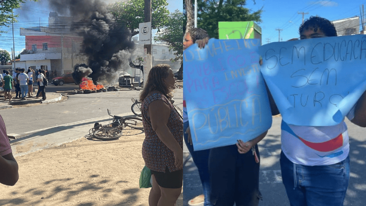 Estudantes protestam em Maceió contra salas sem ventilação e cobram Seduc