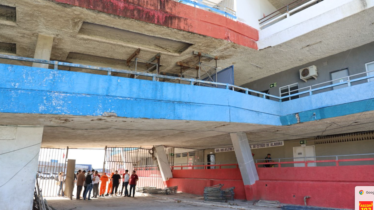 MPAL vistoria obras no Rei Pelé e avalia condições de segurança do estádio