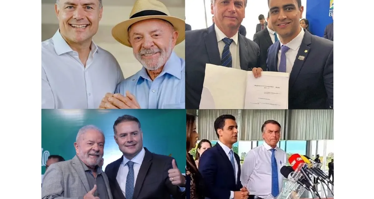 Renan cola com Lula; JHC tenta evitar que Bolsonaro grude nele