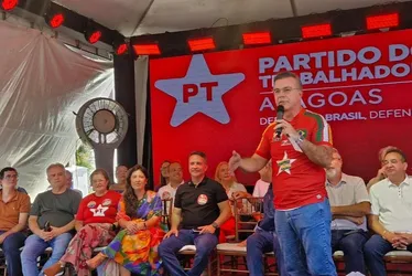 Renan, Dantas e Lessa: nova sede do PT mostra força de Medeiros