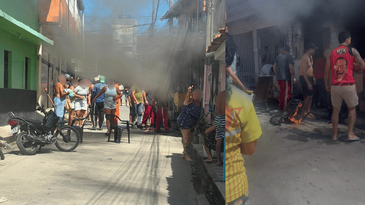 Incêndio em casa no Jacintinho deixa três feridos após vazamento de gás