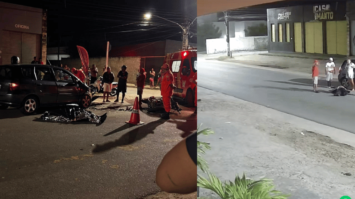 Motociclista é arremessado após colisão com carro e morre em Penedo