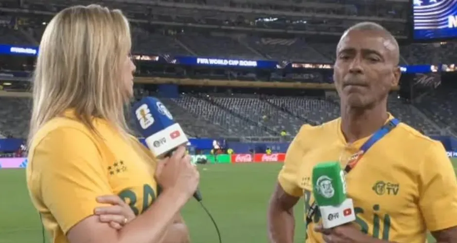 Romário manda recado para Fernanda Gentil após polêmica na Copa: 'Você é...'