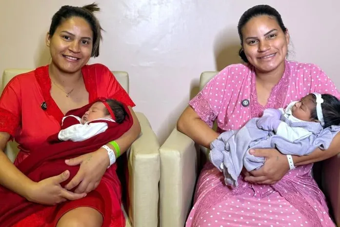 Irmãs dão à luz quase ao mesmo tempo e emocionam família em hospital de AL