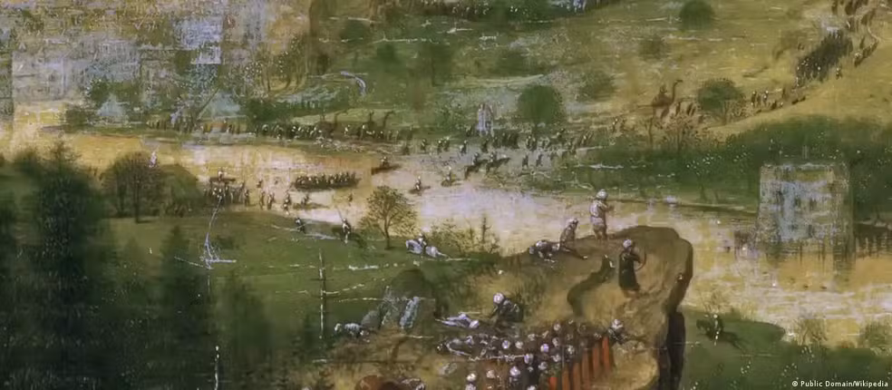 Teoria sobre dinossauros em pintura do século 16 viraliza, mas é desmentida por especialistas