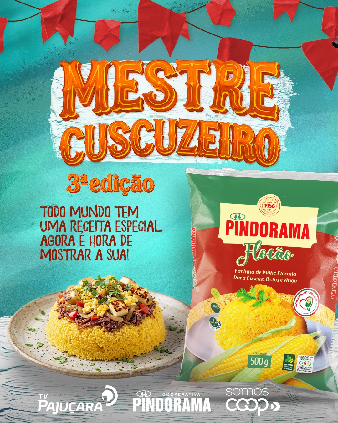 Cooperativa Pindorama abre inscrições para concurso Mestre Cuscuzeiro