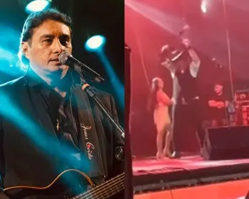 Cantor se revolta em show, joga violão no chão e abandona palco após defender Neymar