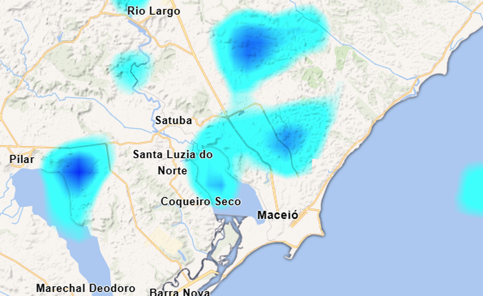 Inmet emite alerta de chuva forte para 39 municípios de Alagoas nesta sexta