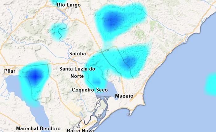 Inmet alerta para chuva forte em seis municípios de Alagoas; veja quais