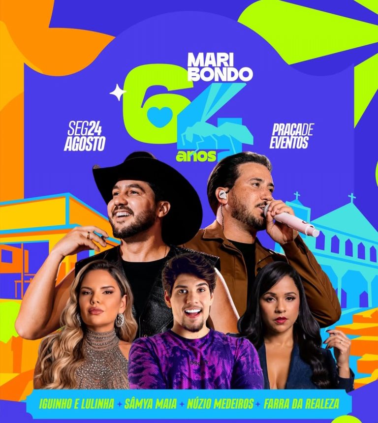 Maribondo anuncia programação dos 64 anos com quatro atrações
