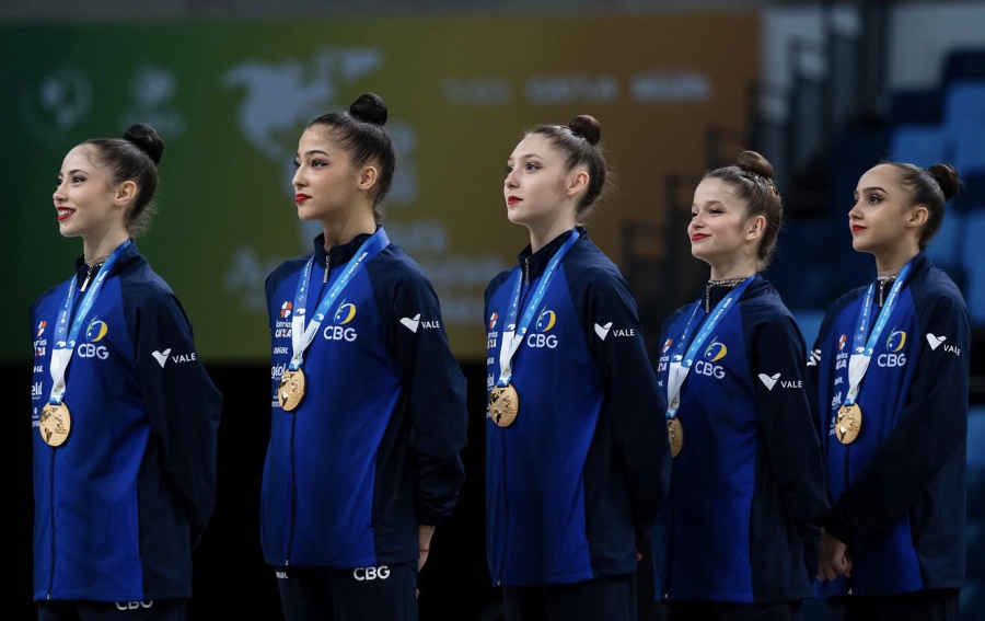 Joelma embala conquistas de ouro do Brasil no pan-americano de ginástica rítmica