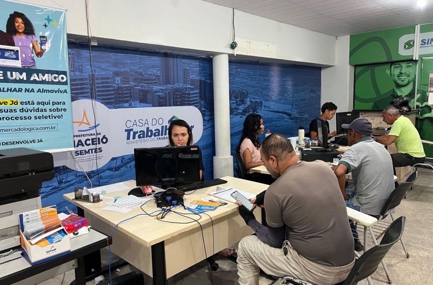 Maceió oferece vagas de emprego e fomenta a inclusão no mercado de trabalho
