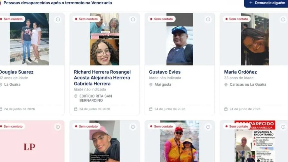 Venezuela cria site para buscas de mais de 24 mil desaparecidos