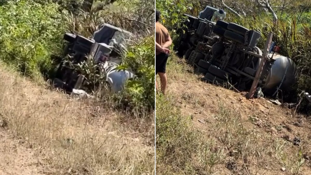 Motorista morre em capotamento de caminhão na AL-145, em Água Branca