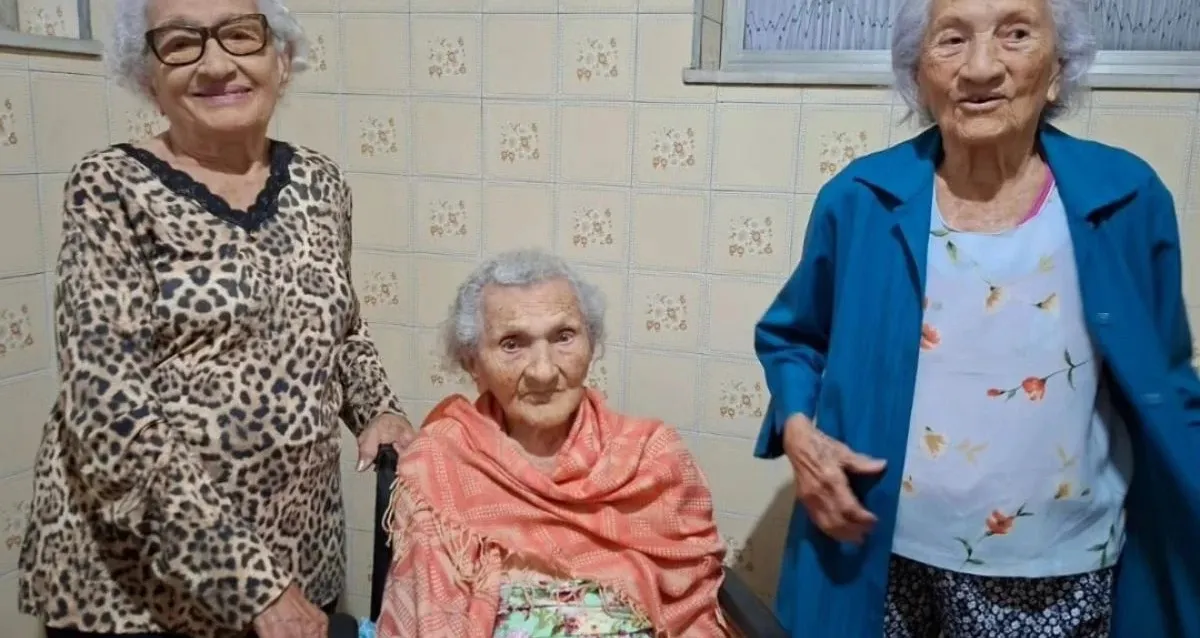 Três irmãs sergipanas conquistam título de trio mais longevo do mundo