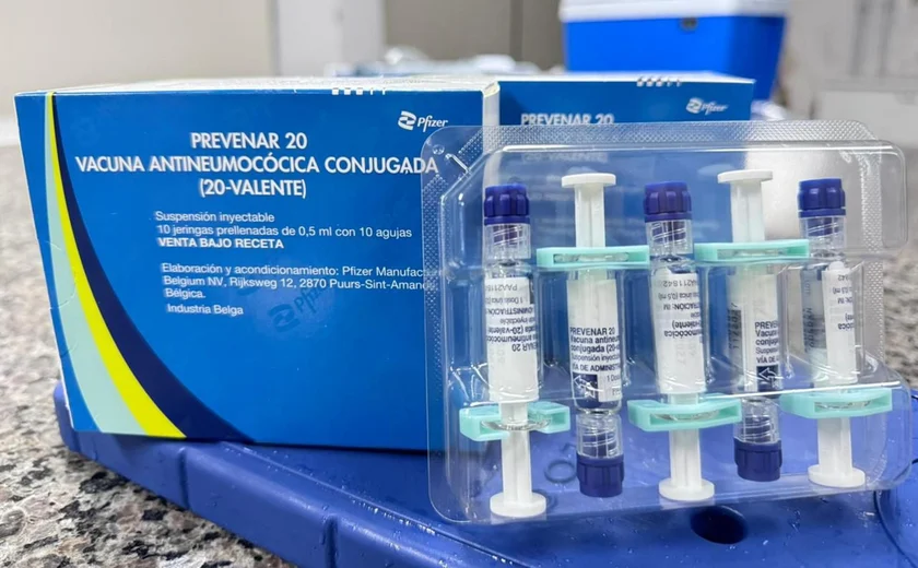 Vacina Pneumo 20 chega a Alagoas para prevenir pneumonia e meningite