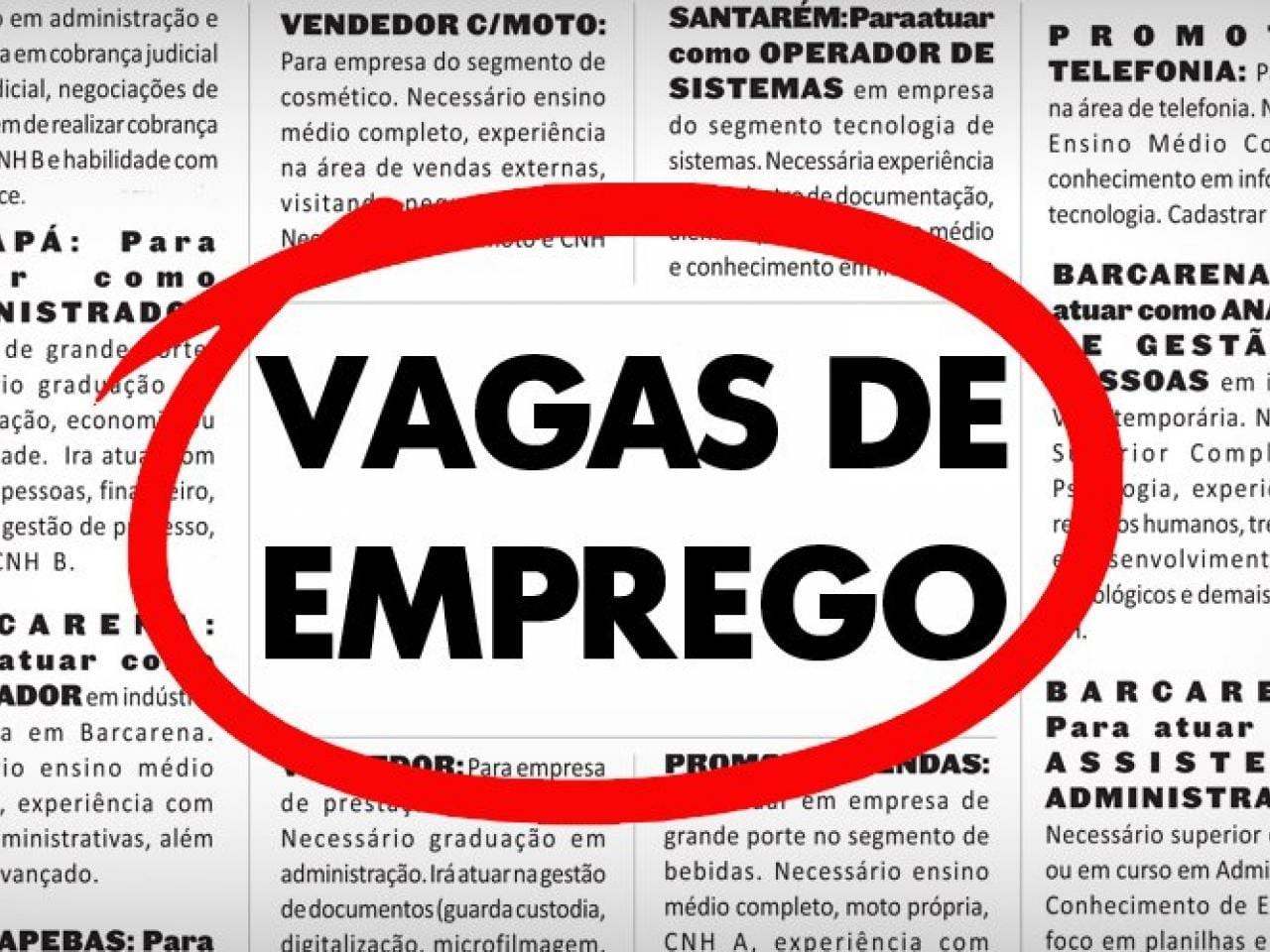 Sine ofertará 19 vagas de emprego nesta segunda (21)
