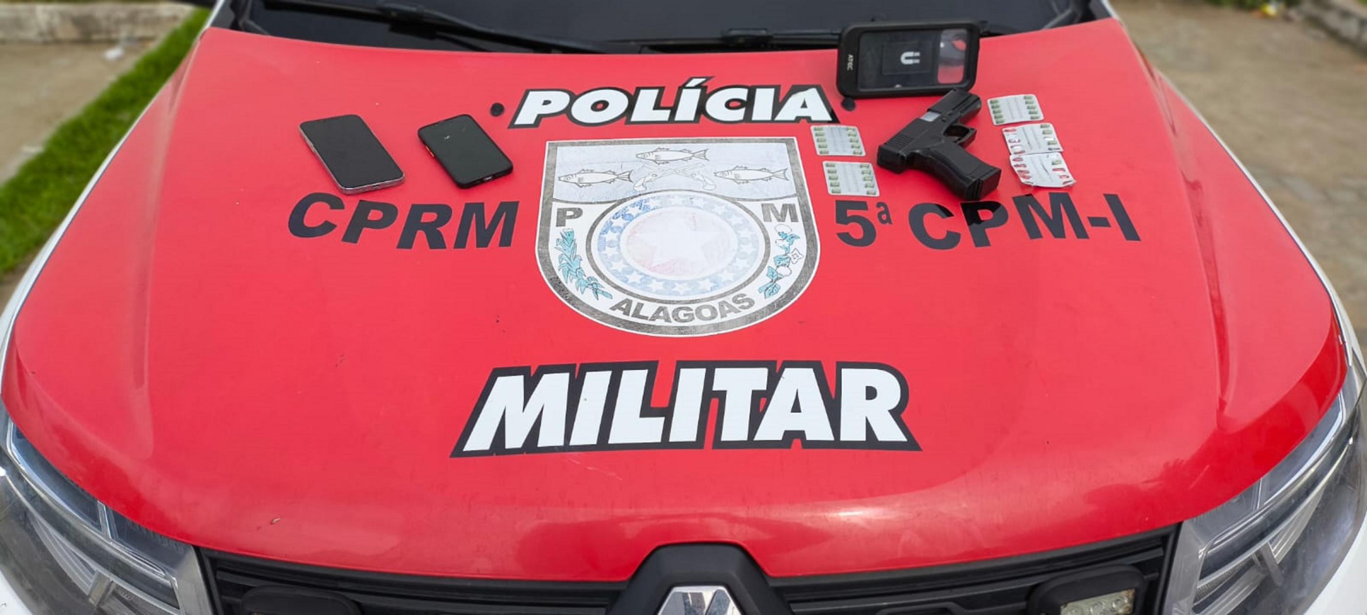 Videomonitoramento auxilia PM na prisão de dupla com simulacro em Maceió