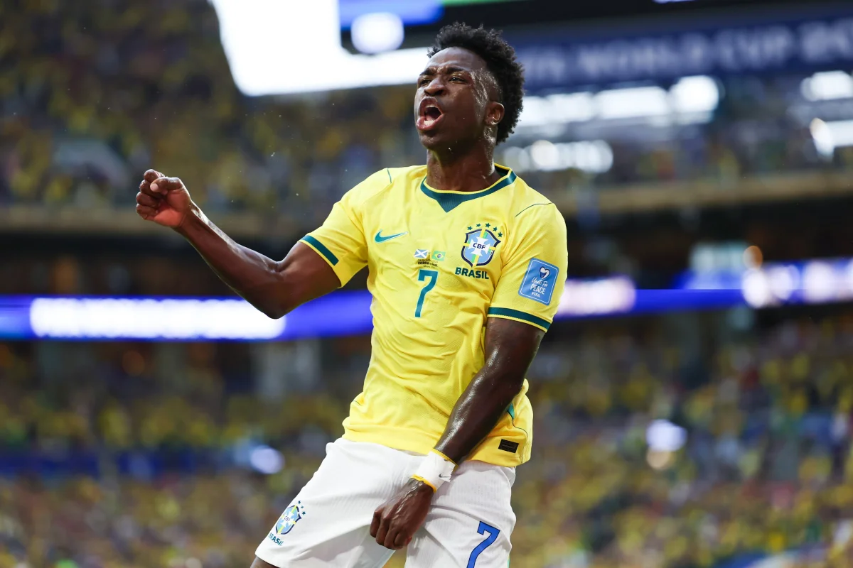 CBF protesta junto à Fifa contra gol anulado de Vini Jr. na vitória sobre a Escócia