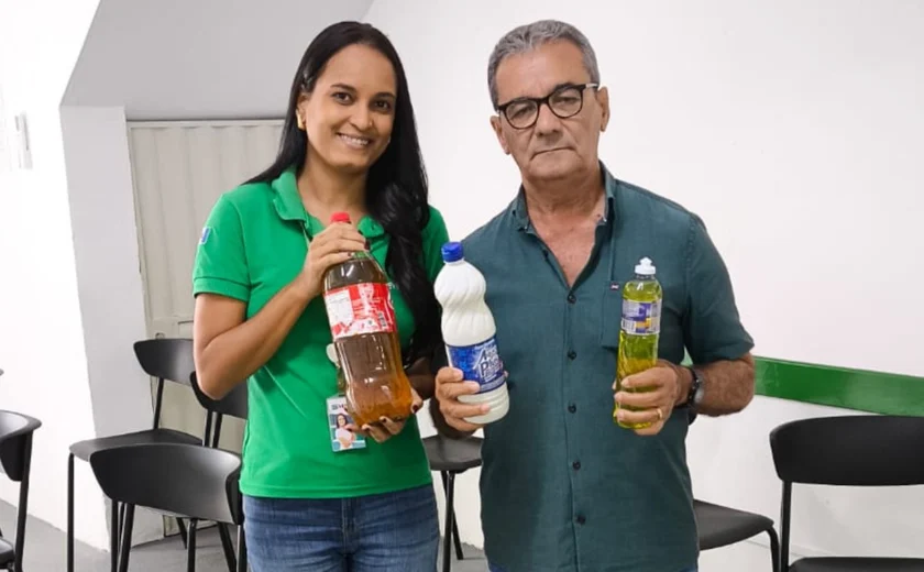 Viver de Renda recolhe mais de 100 litros de óleo usado e fortalece ações ambientais em Porto Calvo