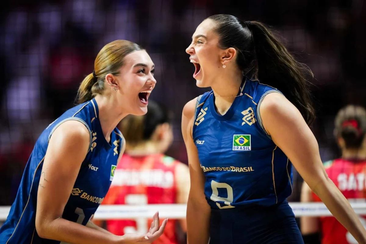 Brasil derrota Japão por 3 sets a 1 e se aproxima da fase final da VNL