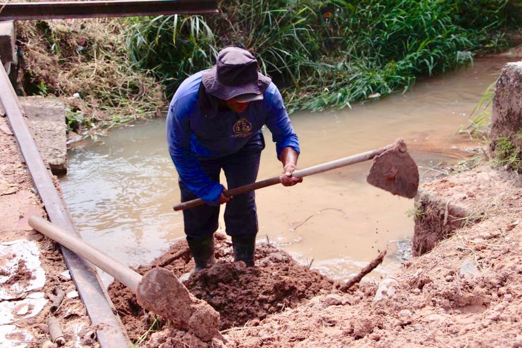 Infraestrutura inicia obras na ponte da Travessa Marquês de Abrantes, em Bebedouro
