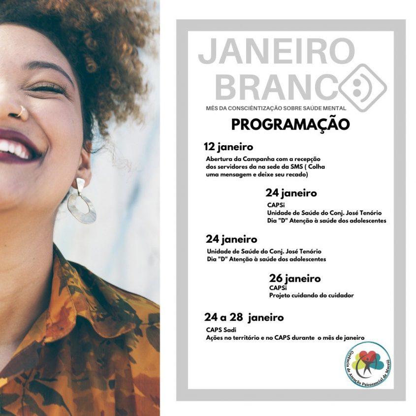Saúde inicia ações da campanha Janeiro Branco nesta quarta-feira (12)